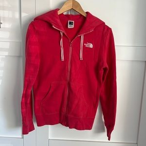 The North Face. Full zip, hooded sweatshirt.  Size S